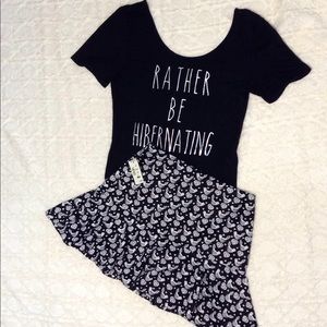 Aeropostale Bethany Mota bird skirt size small